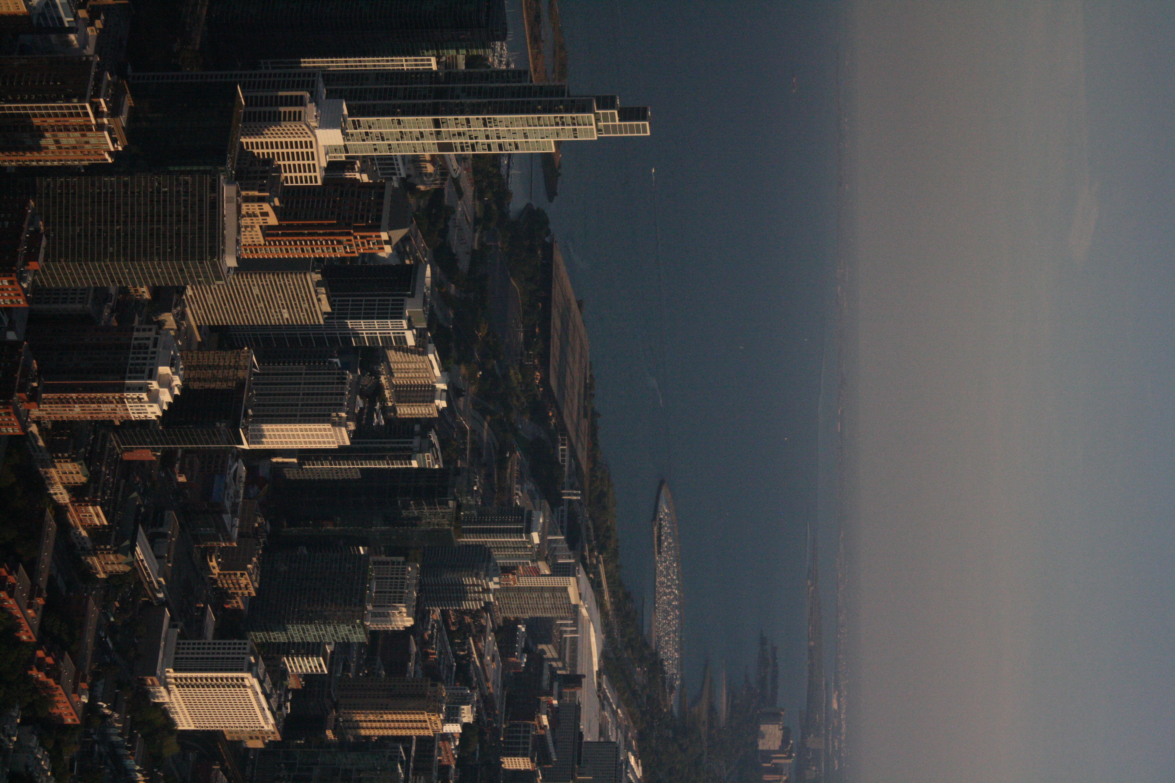 City skyline from above