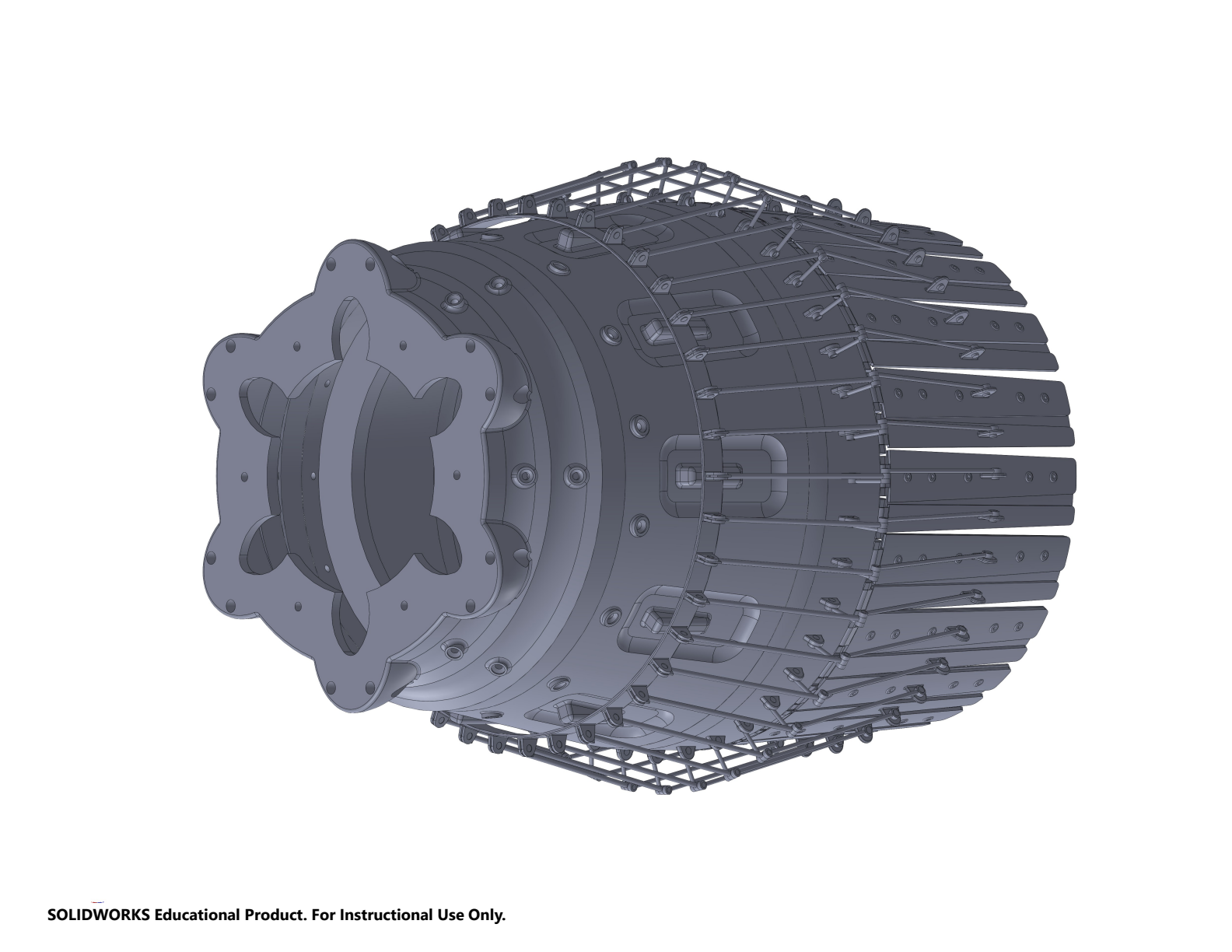 Exhaust Assembly CAD model drawing