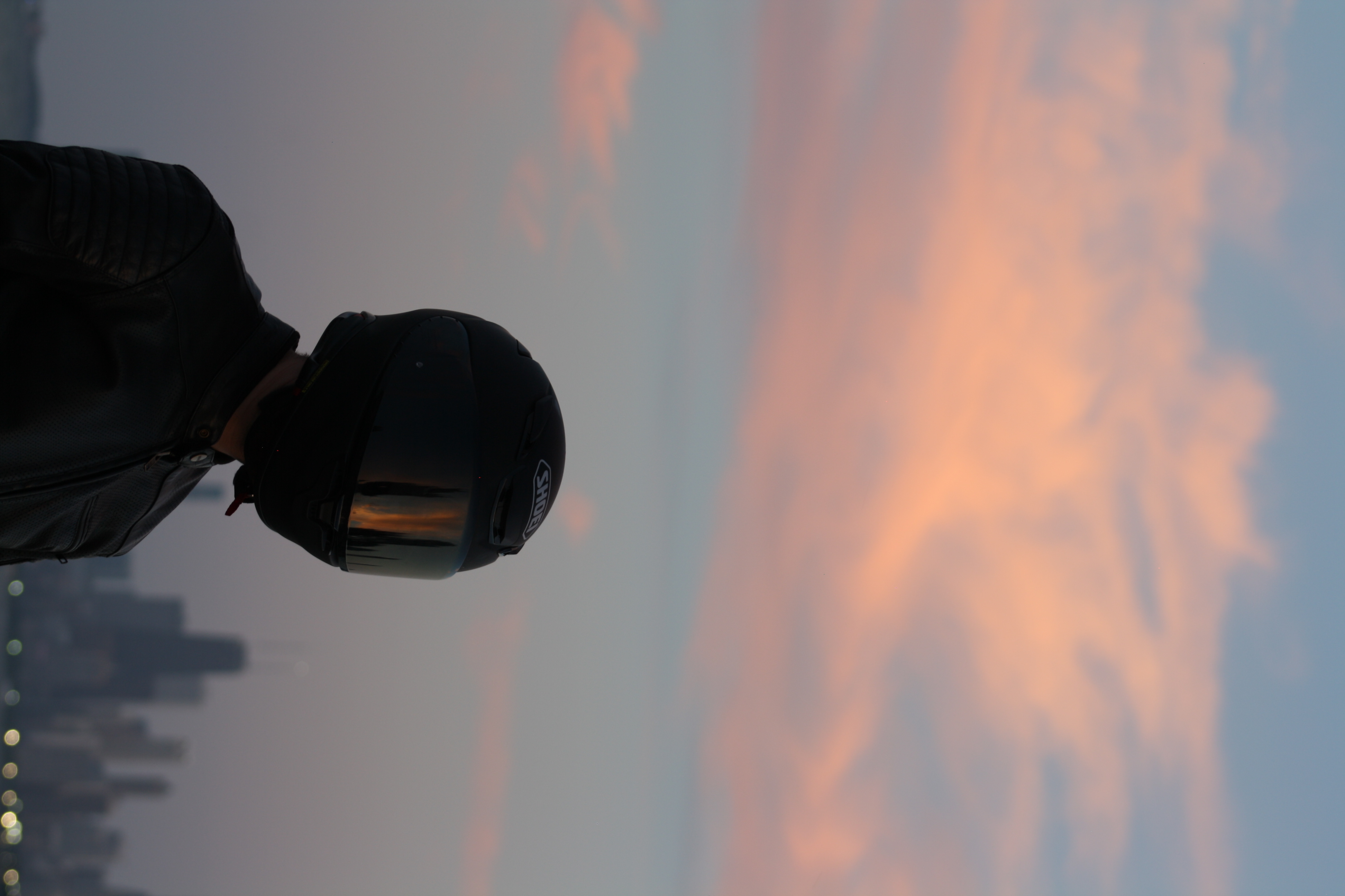 Soft pastel sky at dusk